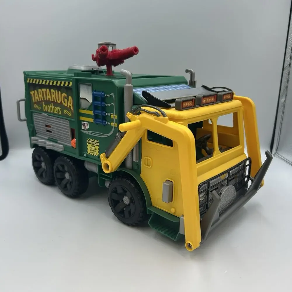 2015 Playmates TMNT Out of the Shadows Tartaruga Brothers Garbage Truck Toy Kids